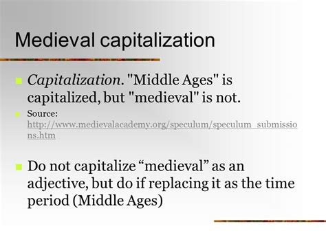 medieval capitalized